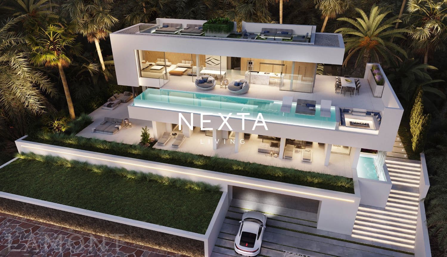 Villa de lujo en Abama con arquitectura contemporánea, amplias terrazas y privacidad total